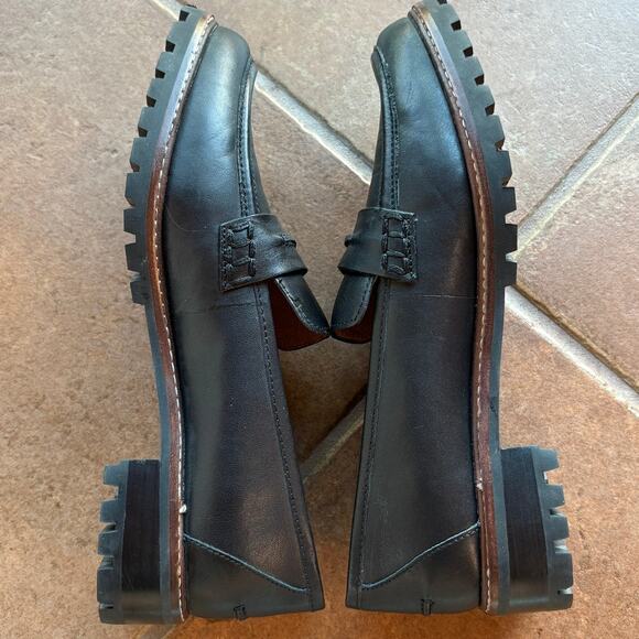 Madewell The Corinne Black Lug Sole Loafers Versatile Updated Classic size 9 - Picture 12 of 16